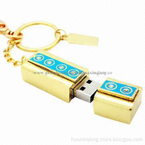 Diamond USB Flash Drive, Metal+Diamond Housing, 5 Years Warranty, USB 2.0/3.0